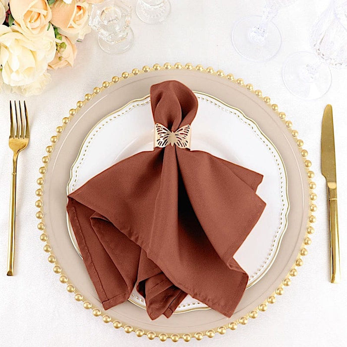 5 Polyester Table Napkins 17" x 17"