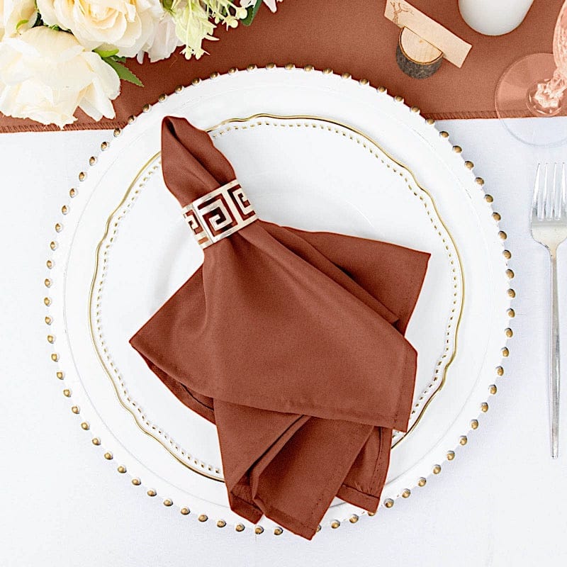 5 Polyester Table Napkins 17" x 17"