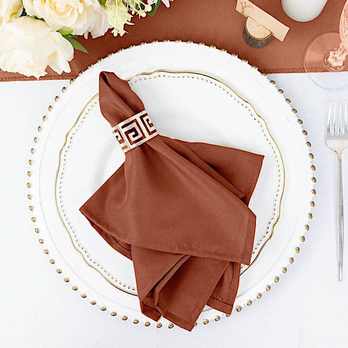 5 Polyester Table Napkins 17" x 17"