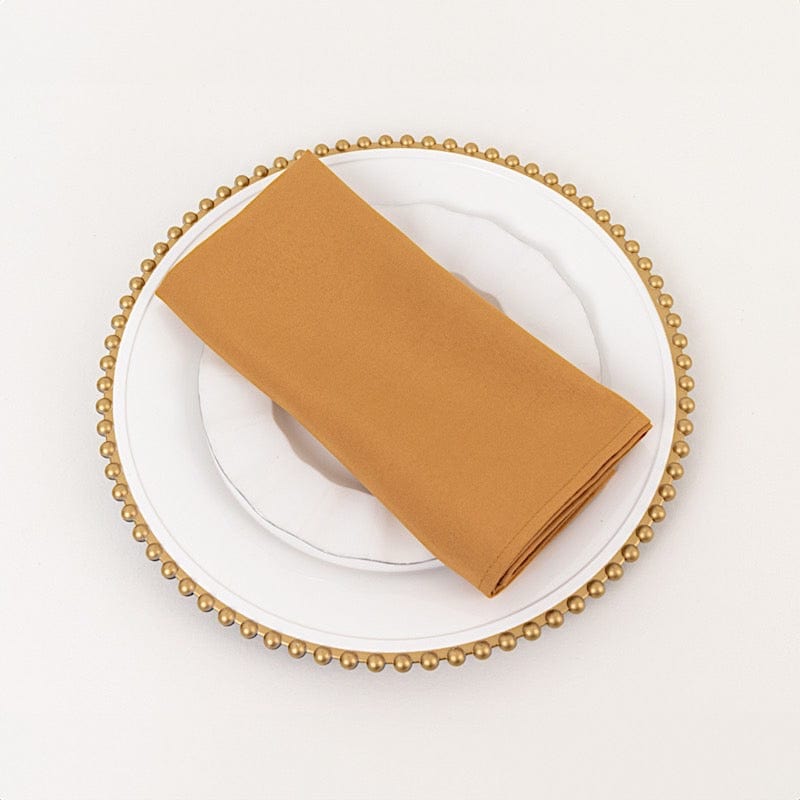5 Premium 20" x 20" Polyester Dinner Table Napkins