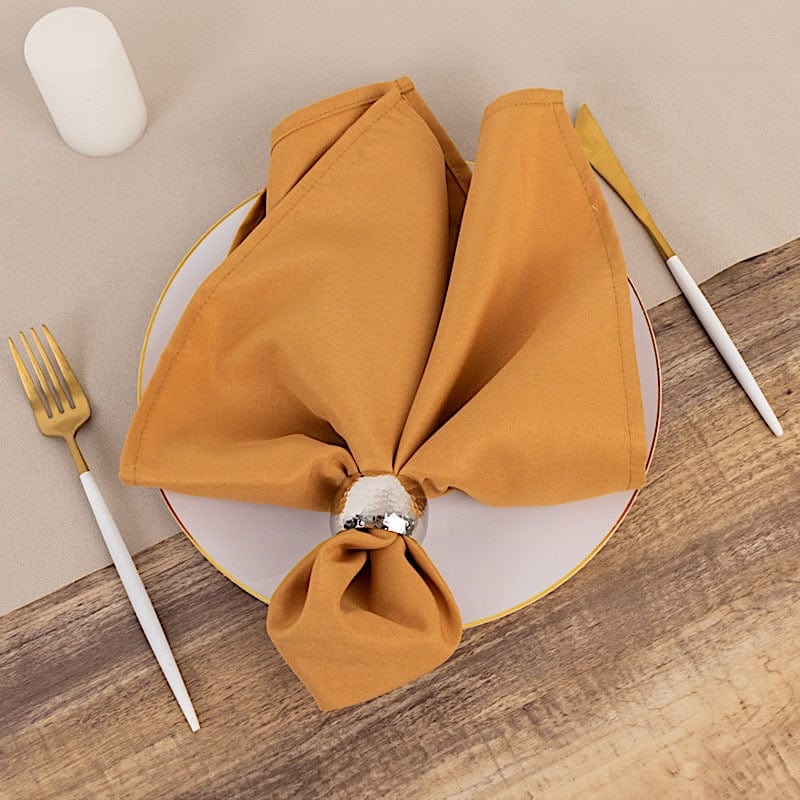 5 Premium 20" x 20" Polyester Dinner Table Napkins