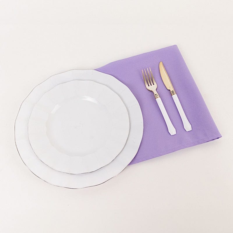 5 Premium 20" x 20" Polyester Dinner Table Napkins