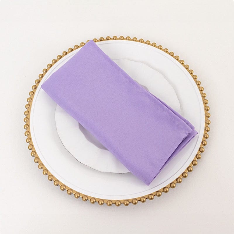 5 Premium 20" x 20" Polyester Dinner Table Napkins