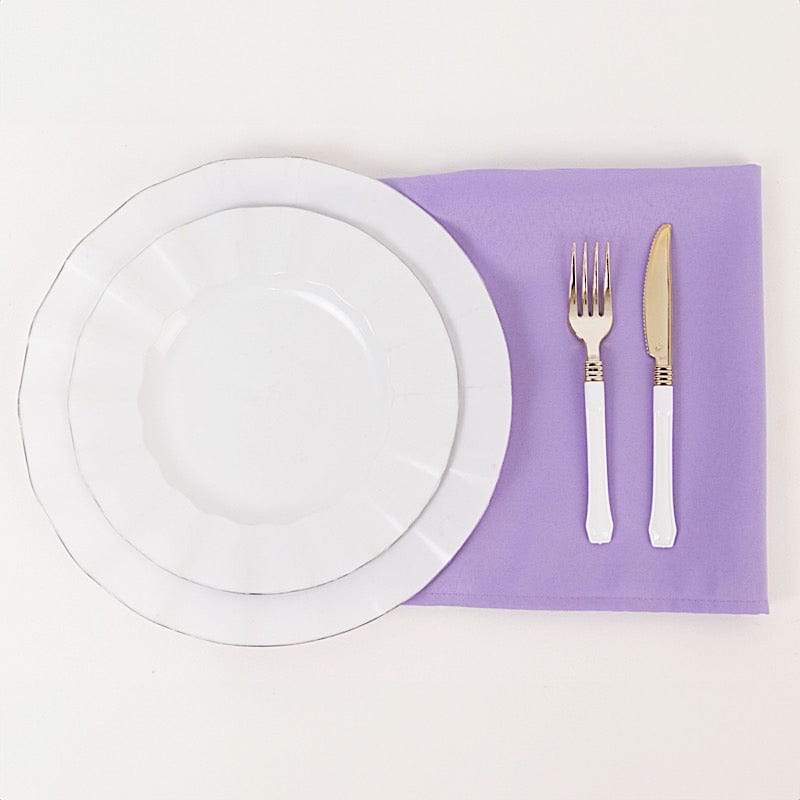 5 Premium 20" x 20" Polyester Dinner Table Napkins