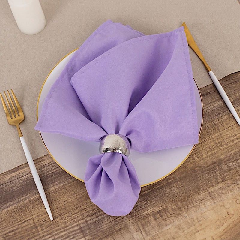 5 Premium 20" x 20" Polyester Dinner Table Napkins