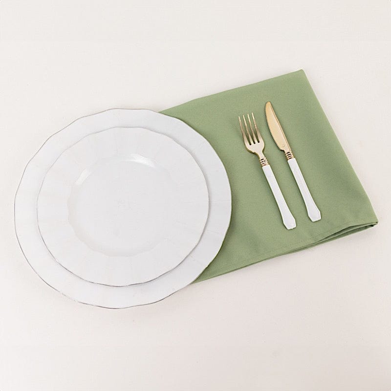 5 Premium 20" x 20" Polyester Dinner Table Napkins