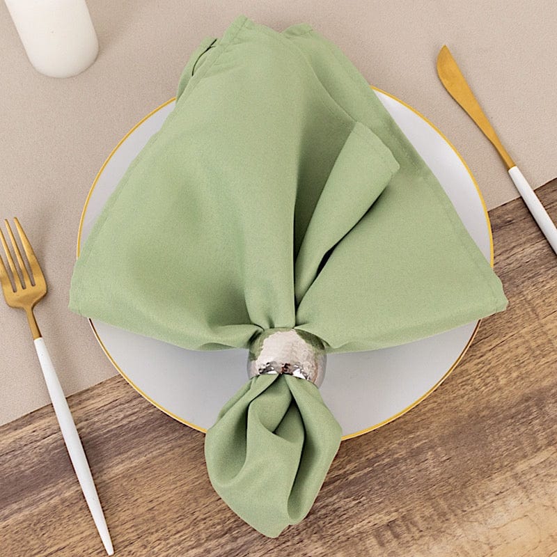 5 Premium 20" x 20" Polyester Dinner Table Napkins