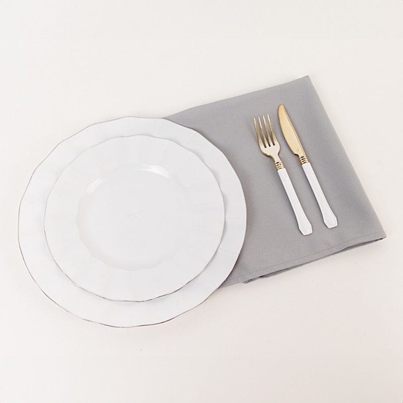 5 Premium 20" x 20" Polyester Dinner Table Napkins