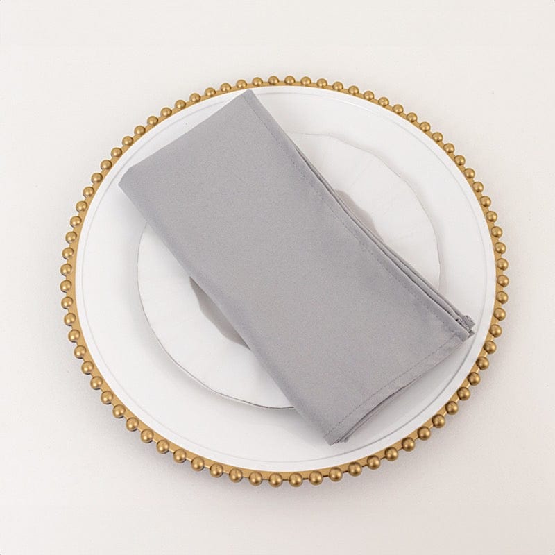 5 Premium 20" x 20" Polyester Dinner Table Napkins