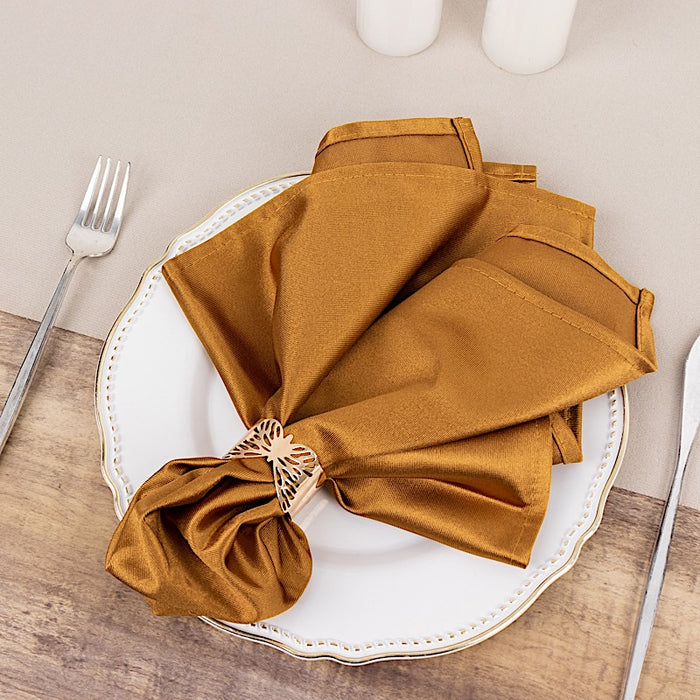 5 Premium 20" x 20" Scuba Polyester Dinner Table Napkins