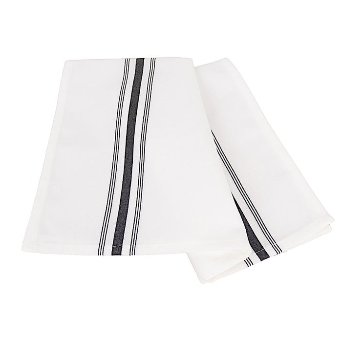 10 Polyester Napkins with Stripes 18" x 22"