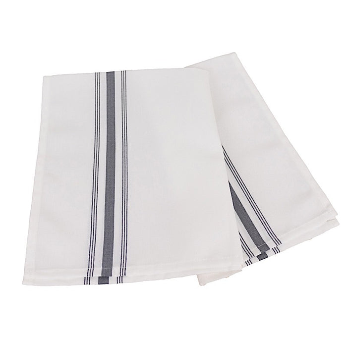 10 Polyester Napkins with Stripes 18" x 22"