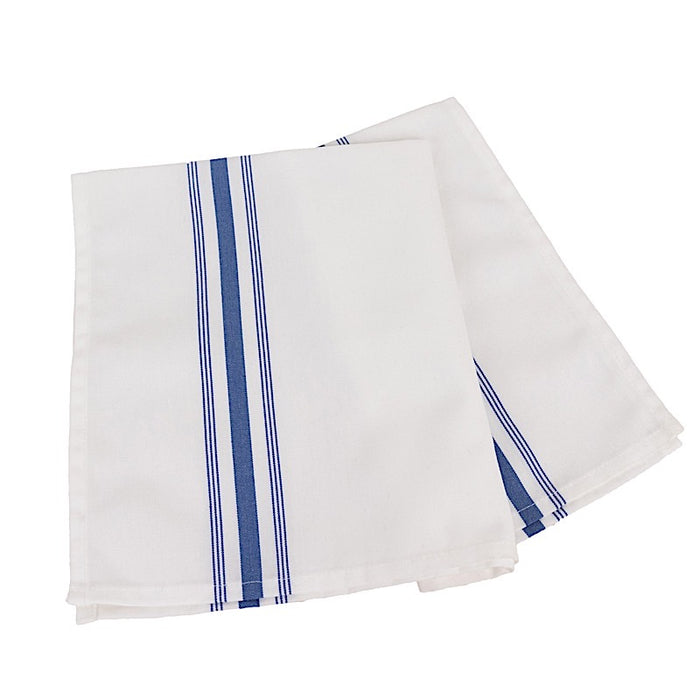 10 Polyester Napkins with Stripes 18" x 22"