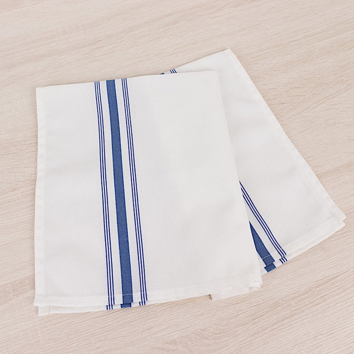 10 Polyester Napkins with Stripes 18" x 22"