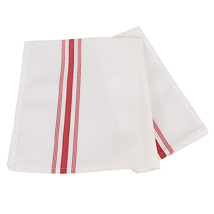 10 Polyester Napkins with Stripes 18" x 22"