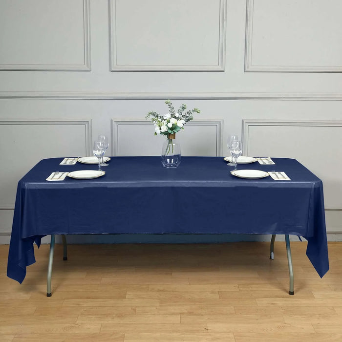 5 pcs 54x108" Disposable Plastic Table Covers Tablecloths