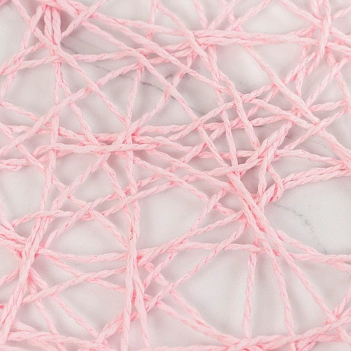 6 pcs 15" wide Round Metallic String Placemats