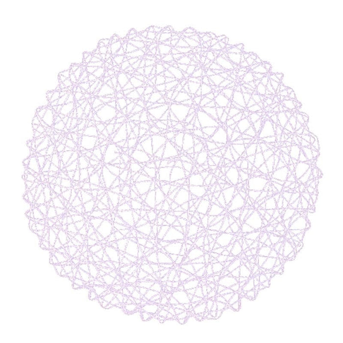 6 pcs 15" wide Round Metallic String Placemats