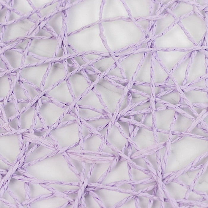 6 pcs 15" wide Round Metallic String Placemats