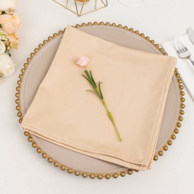 5 Premium 20" x 20" Scuba Polyester Dinner Table Napkins NAP_SCUBA_081