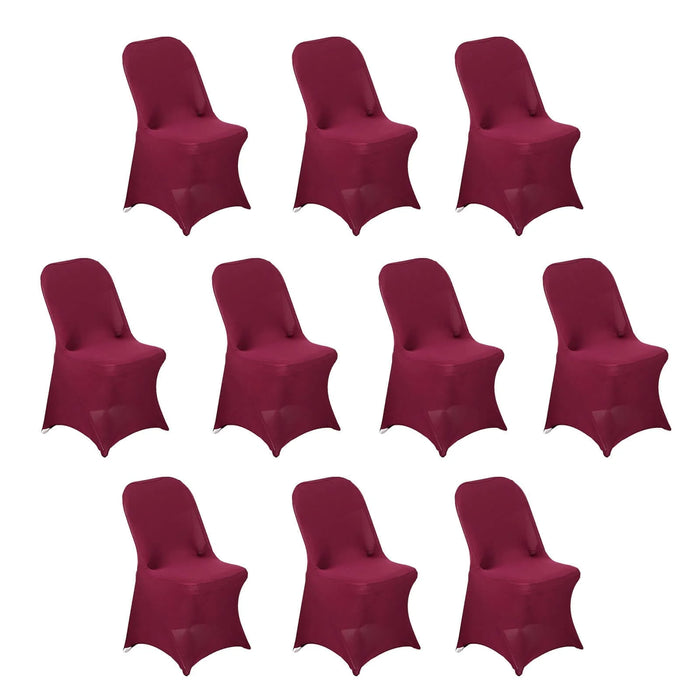 10 pcs Spandex Folding Chair Covers Wedding Party Decorations