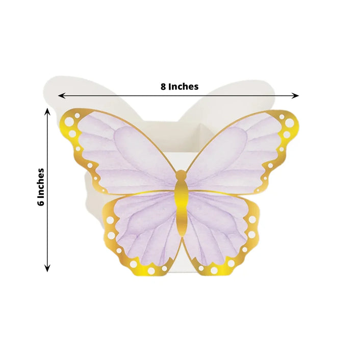 12 Paper Butterfly Party Favor Boxes - Assorted