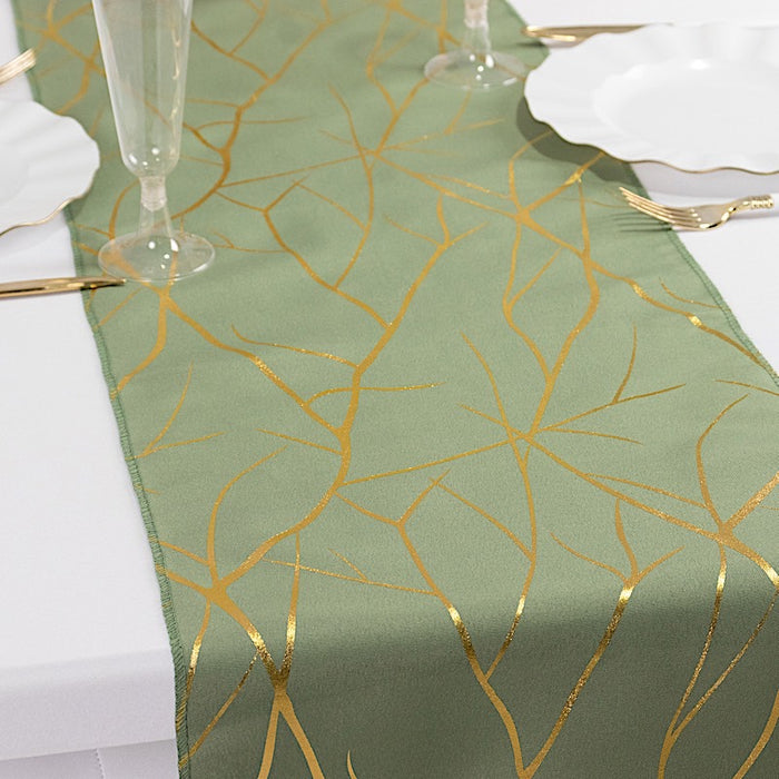 12"x108" Geometric Polyester Table Runner Wedding Linens