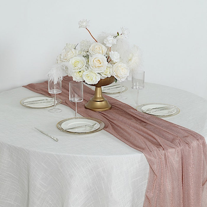 27" x 120" Sparkling Glitter Table Runner