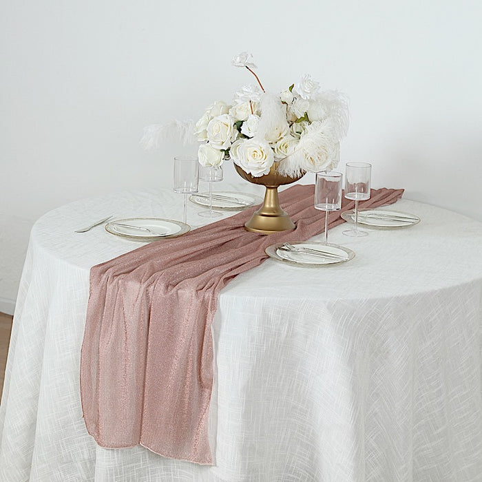 27" x 120" Sparkling Glitter Table Runner