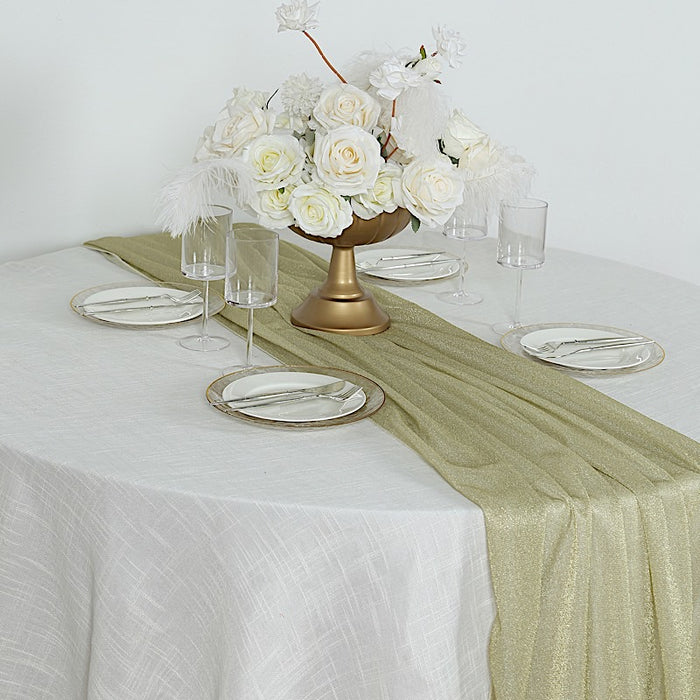 27" x 120" Sparkling Glitter Table Runner