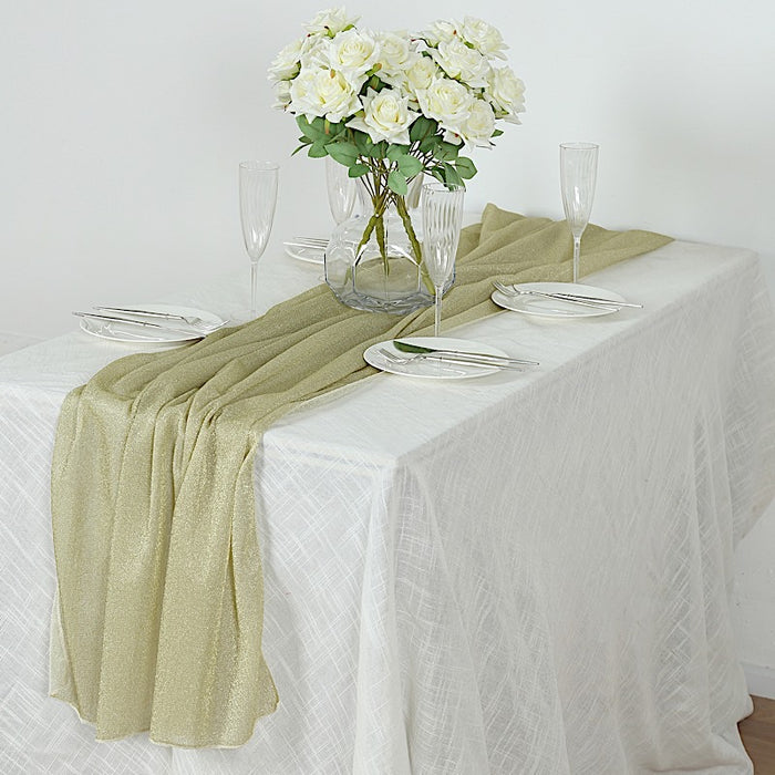 27" x 120" Sparkling Glitter Table Runner