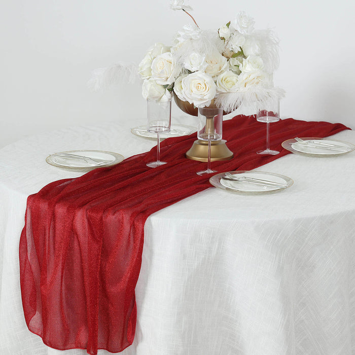 27" x 120" Sparkling Glitter Table Runner