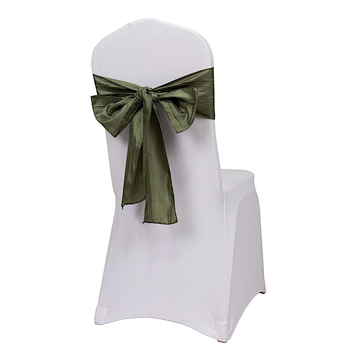 5 pcs Accordion Crinkle Taffeta Chair Sashes