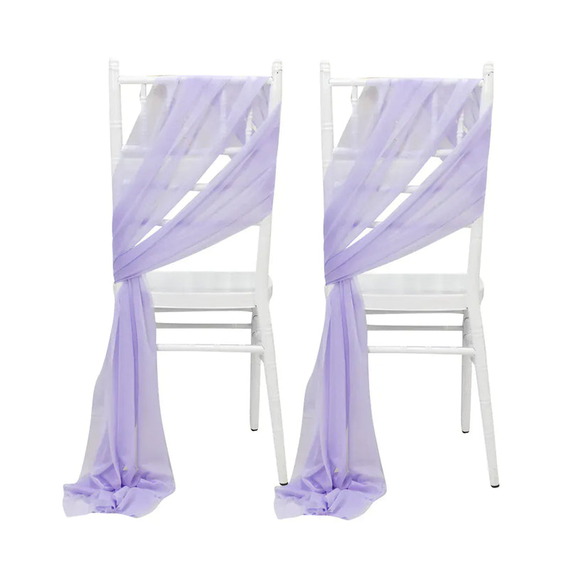 20 Pack 9 ft Shimmer Sheer Drape Chair Decor