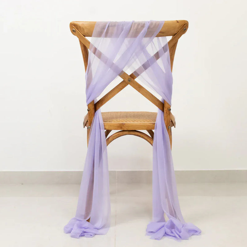20 Pack 9 ft Shimmer Sheer Drape Chair Decor