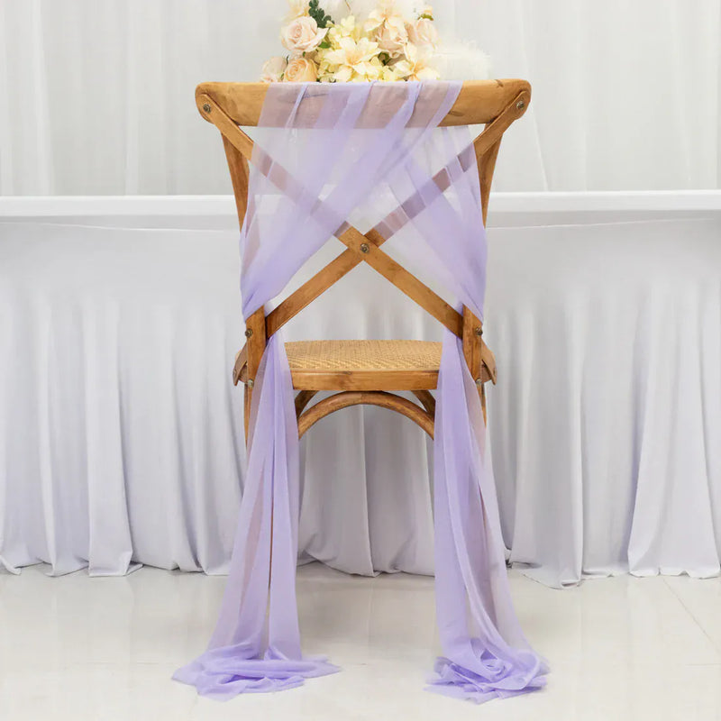 20 Pack 9 ft Shimmer Sheer Drape Chair Decor