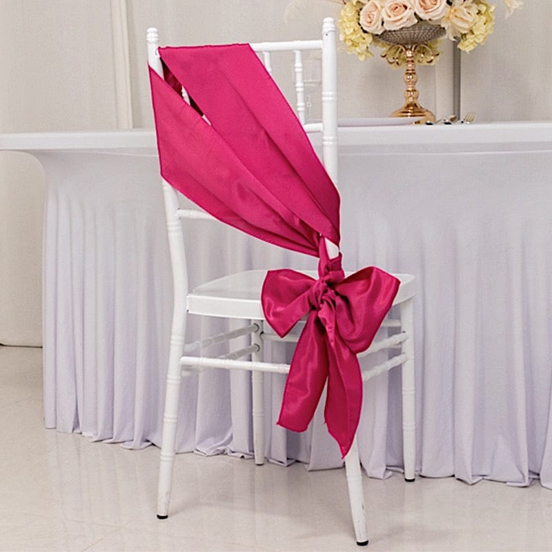 5 Lamour Satin Chair Sashes