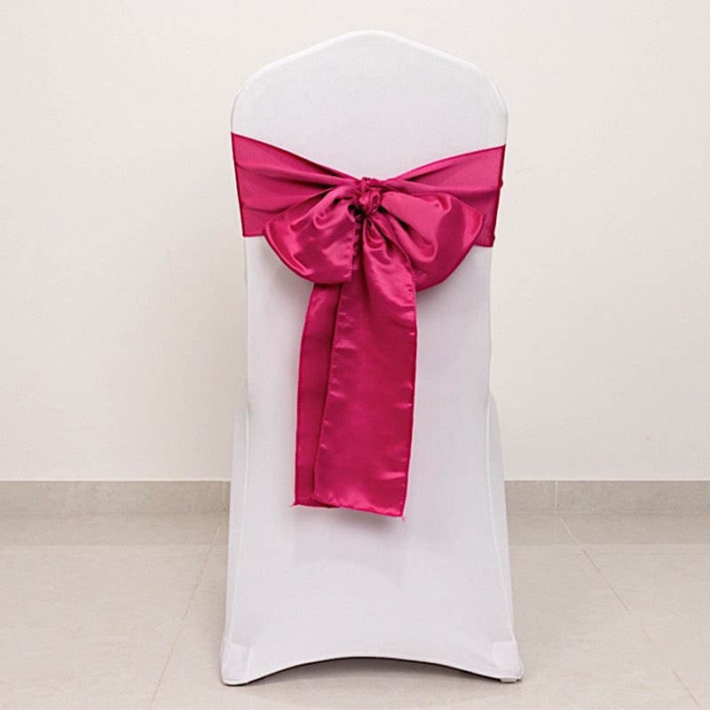 5 Lamour Satin Chair Sashes