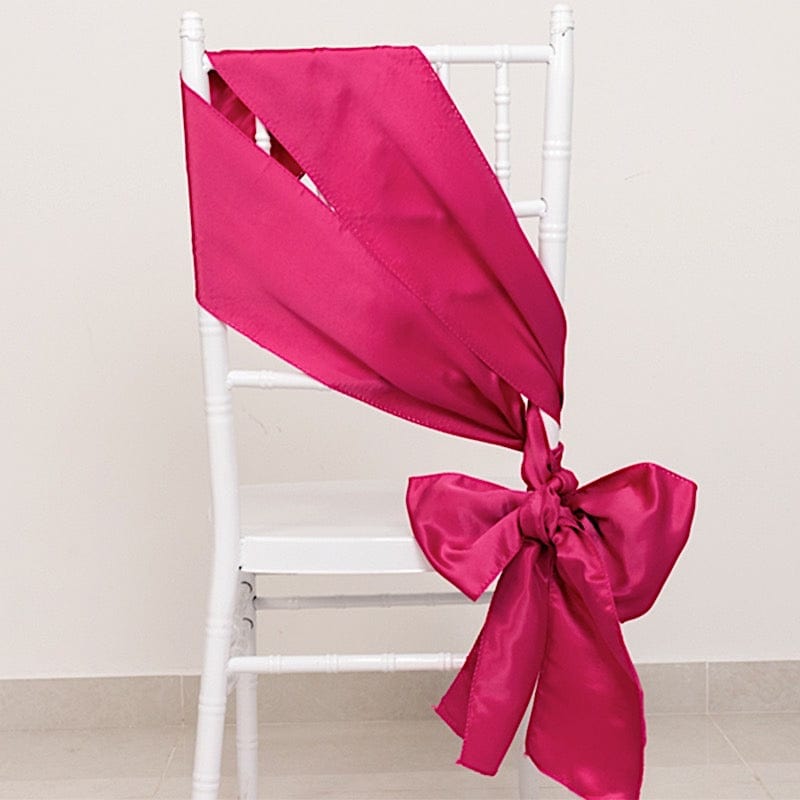 5 Lamour Satin Chair Sashes