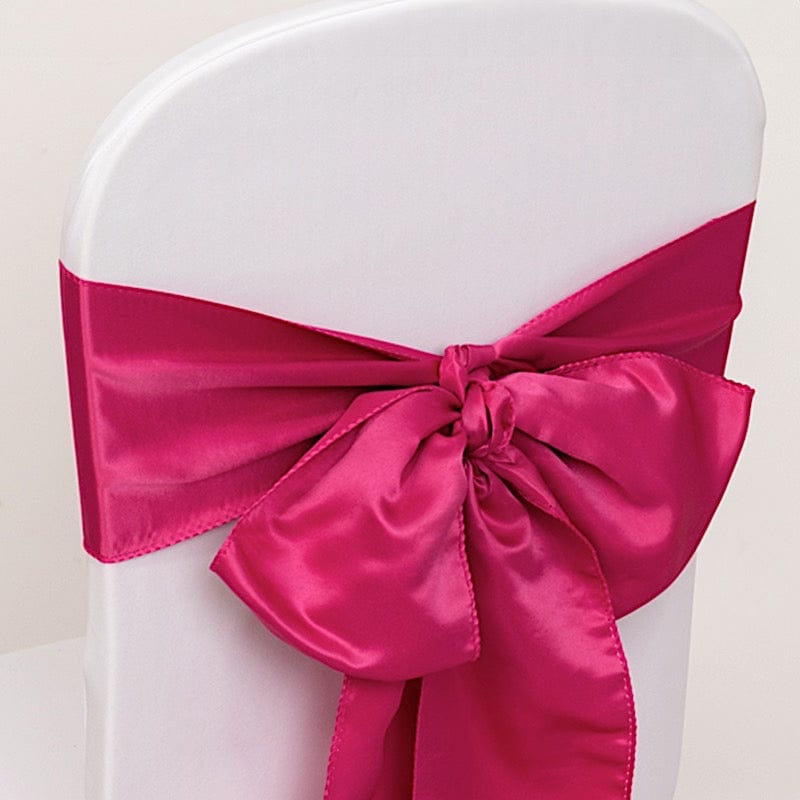 5 Lamour Satin Chair Sashes