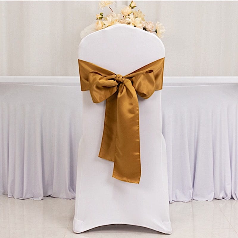 5 Lamour Satin Chair Sashes