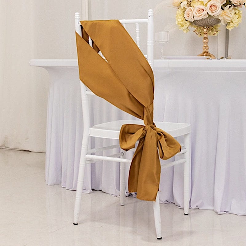 5 Lamour Satin Chair Sashes
