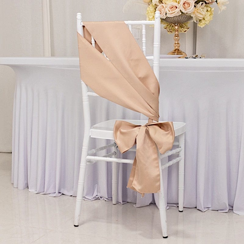 5 Lamour Satin Chair Sashes