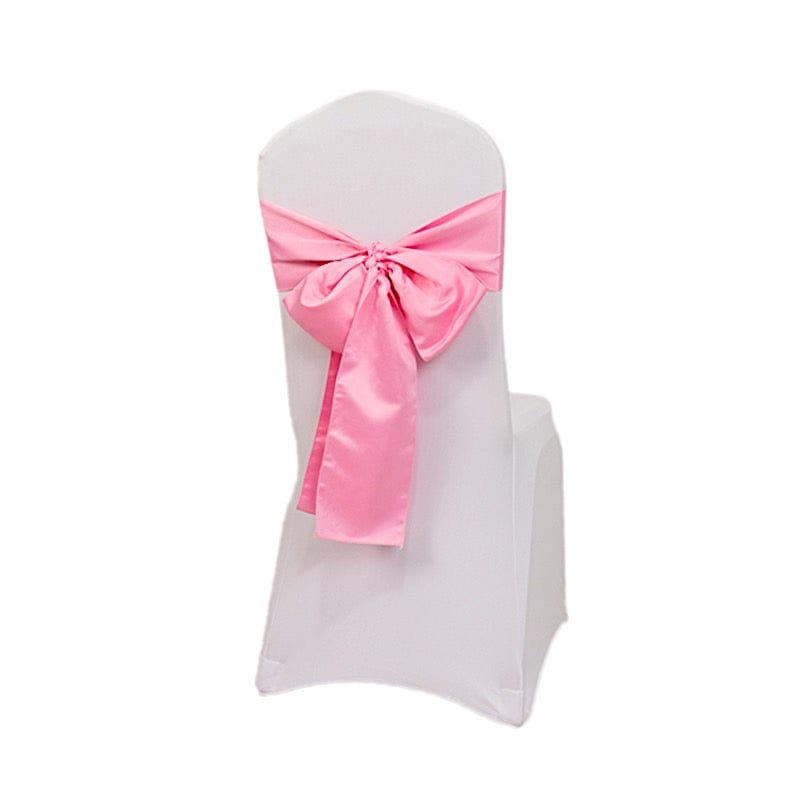5 Lamour Satin Chair Sashes