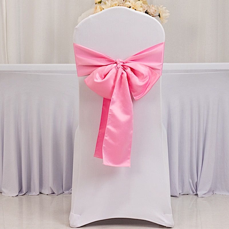 5 Lamour Satin Chair Sashes
