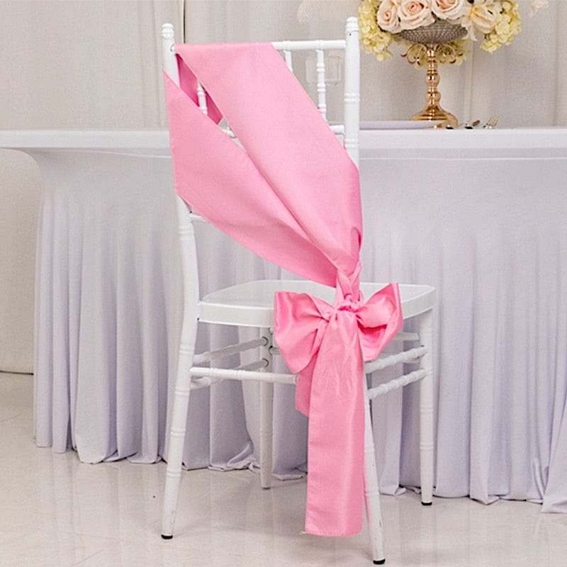 5 Lamour Satin Chair Sashes