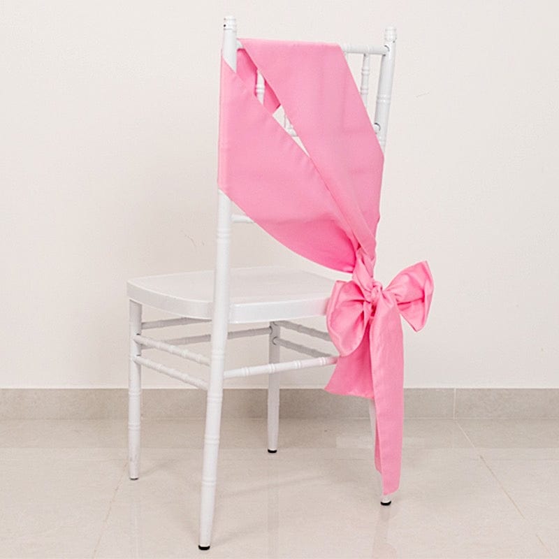 5 Lamour Satin Chair Sashes