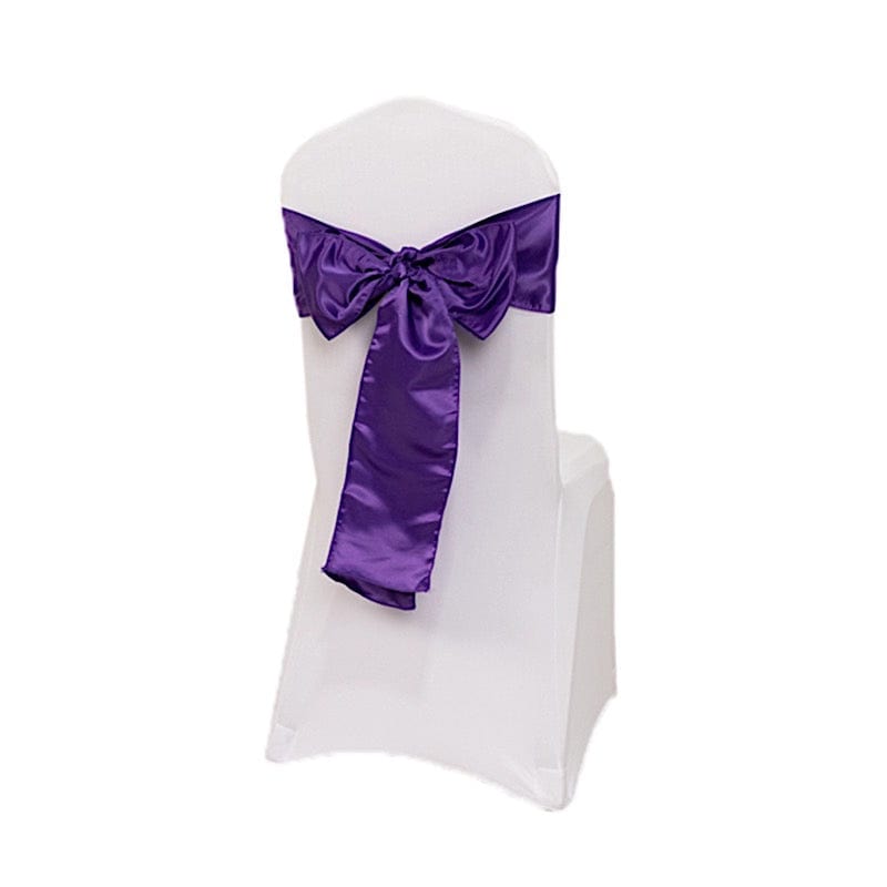 5 Lamour Satin Chair Sashes