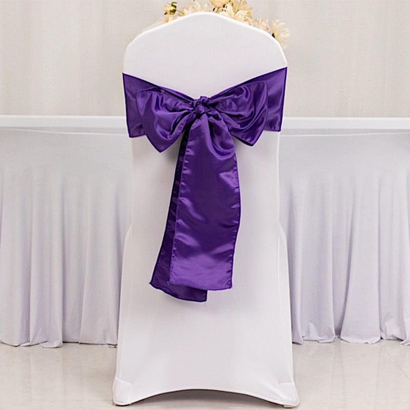 5 Lamour Satin Chair Sashes
