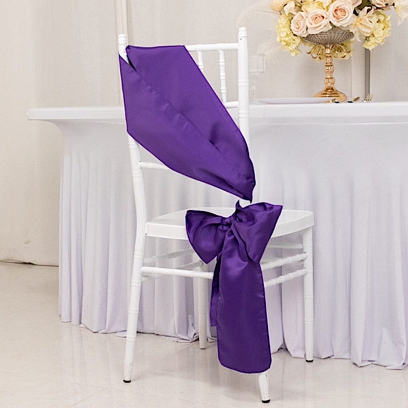 5 Lamour Satin Chair Sashes